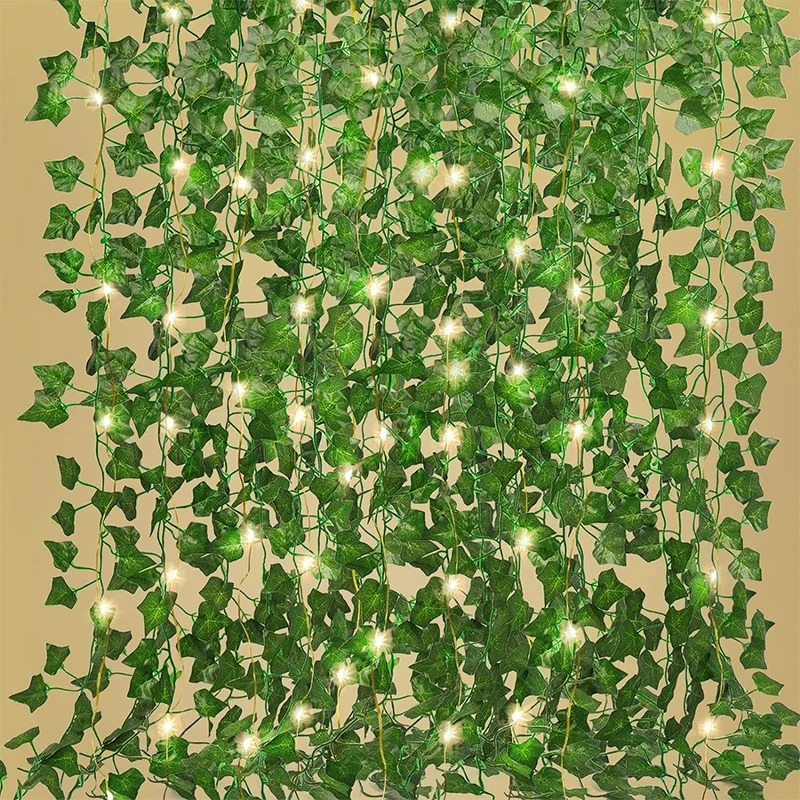 Wall Decor Lighting Tree - Hera verde de 210cm, guirnalda de