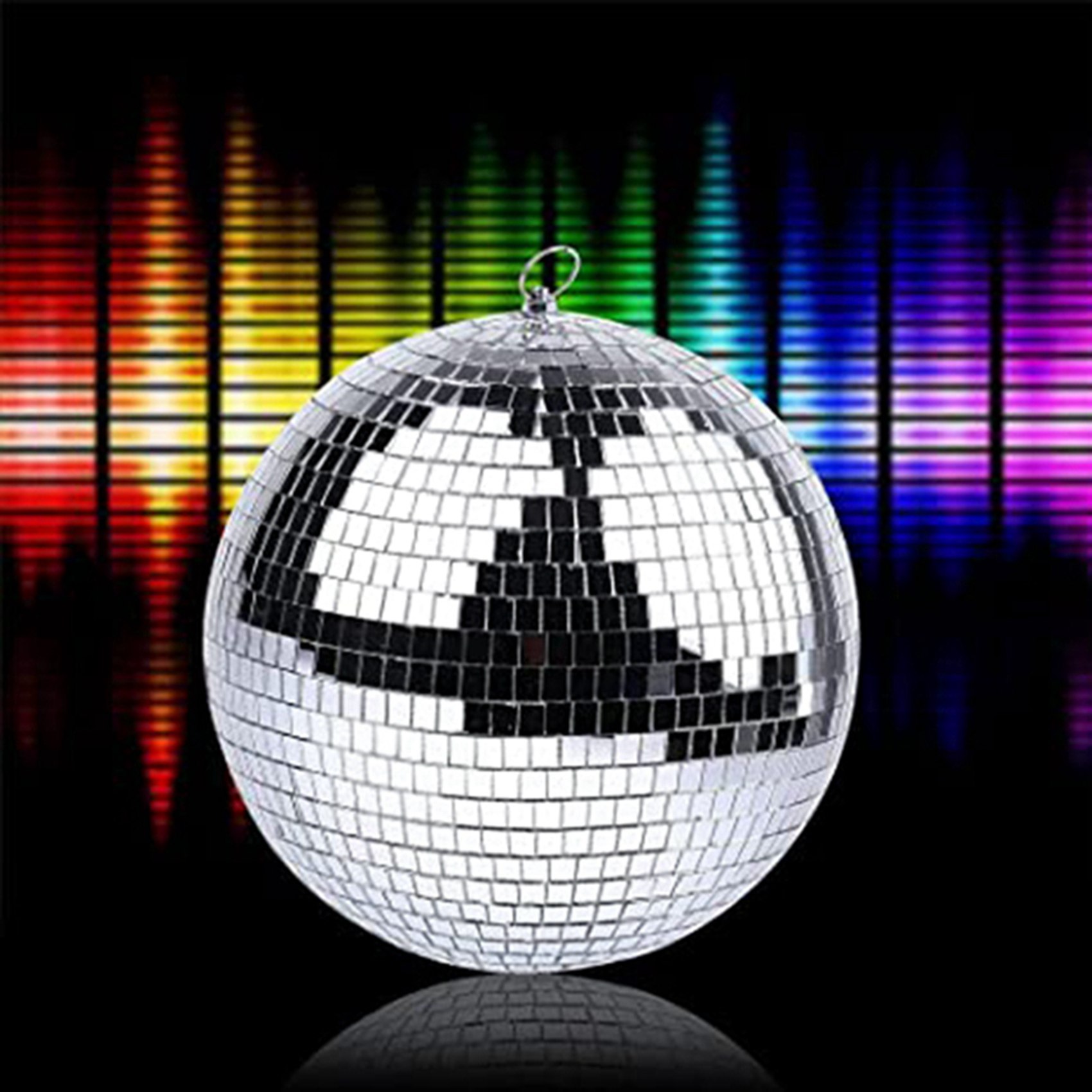 Lighting Effect Home Decor - AA05 6X Bola de Discoteca Plateada