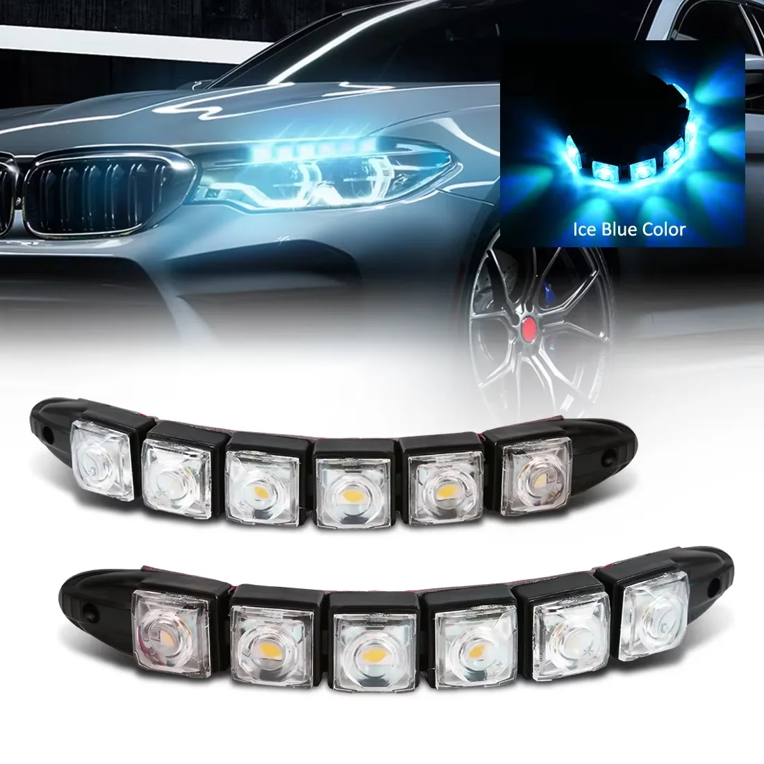 Ambient Led Strip - Luz LED DRL impermeable para coches,