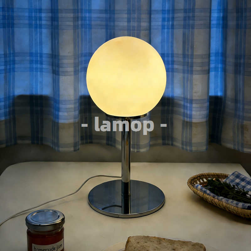 Lighting Decor - Lámpara de Mesa con Base Cromada