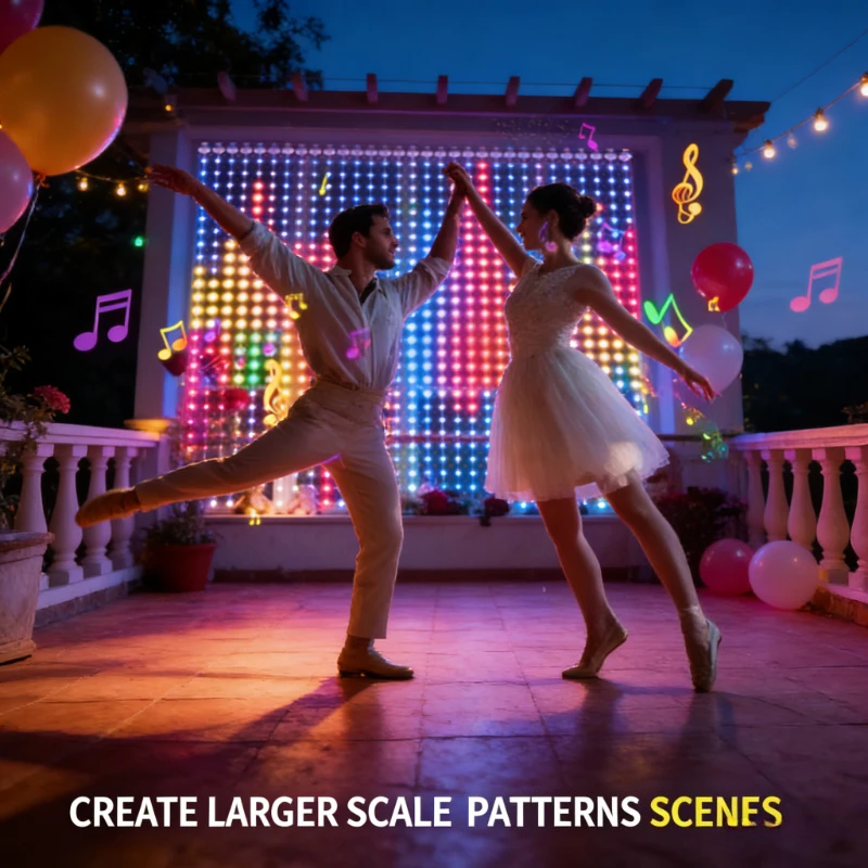 Lighting Decoration For Wedding - Luces de cortina inteligentes de 400