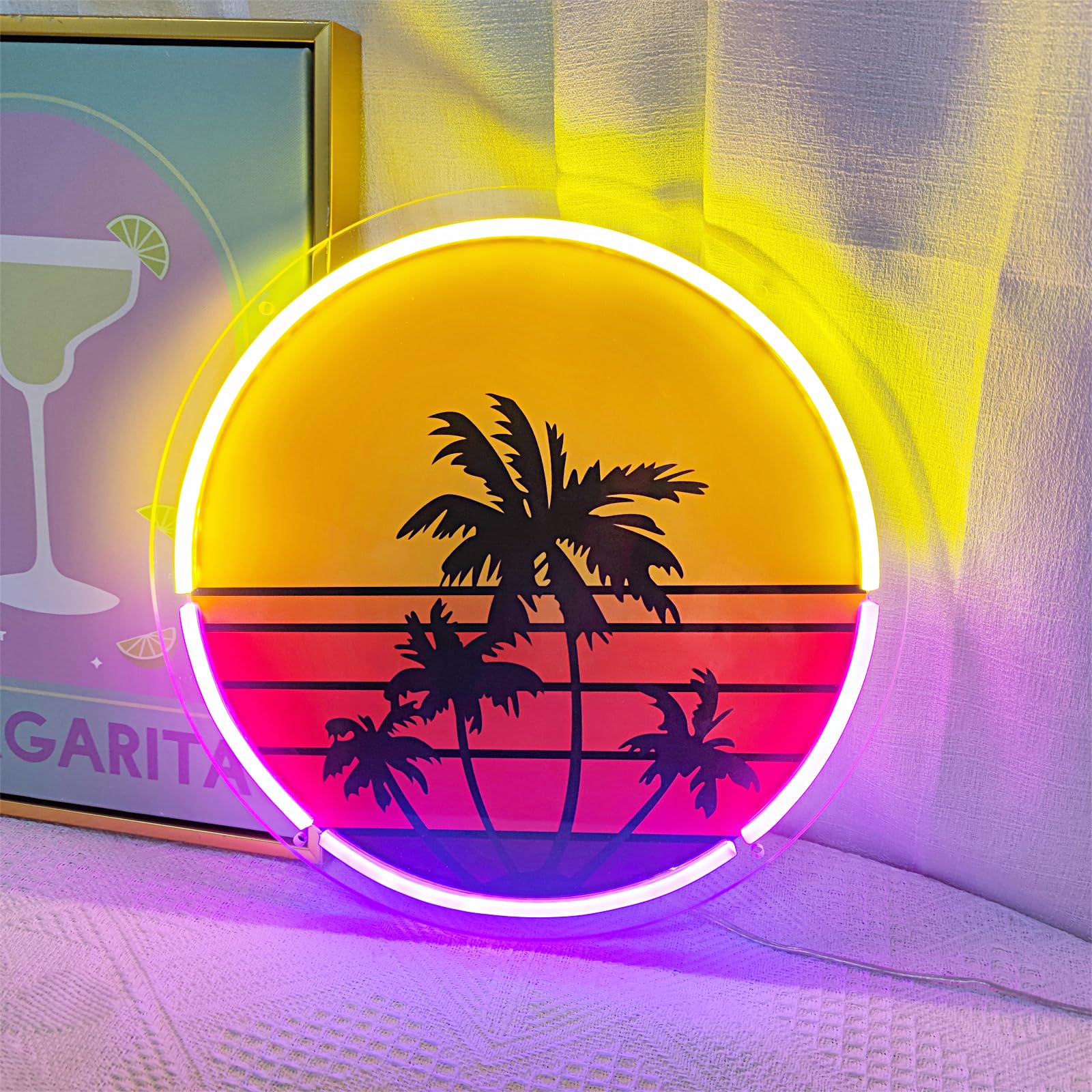 Wall Decor Lighting Tree - Luz de neón de puesta de