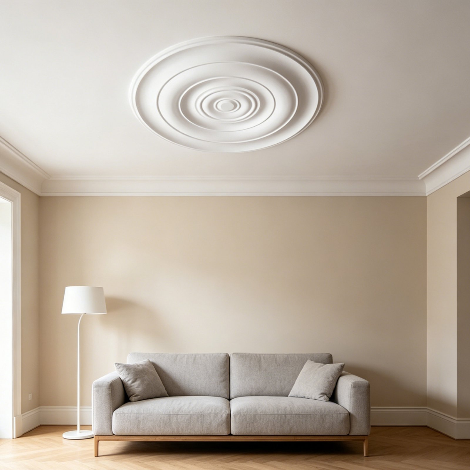 Lighting Decor - Medallón de Techo Redondo, Diseño Europeo,