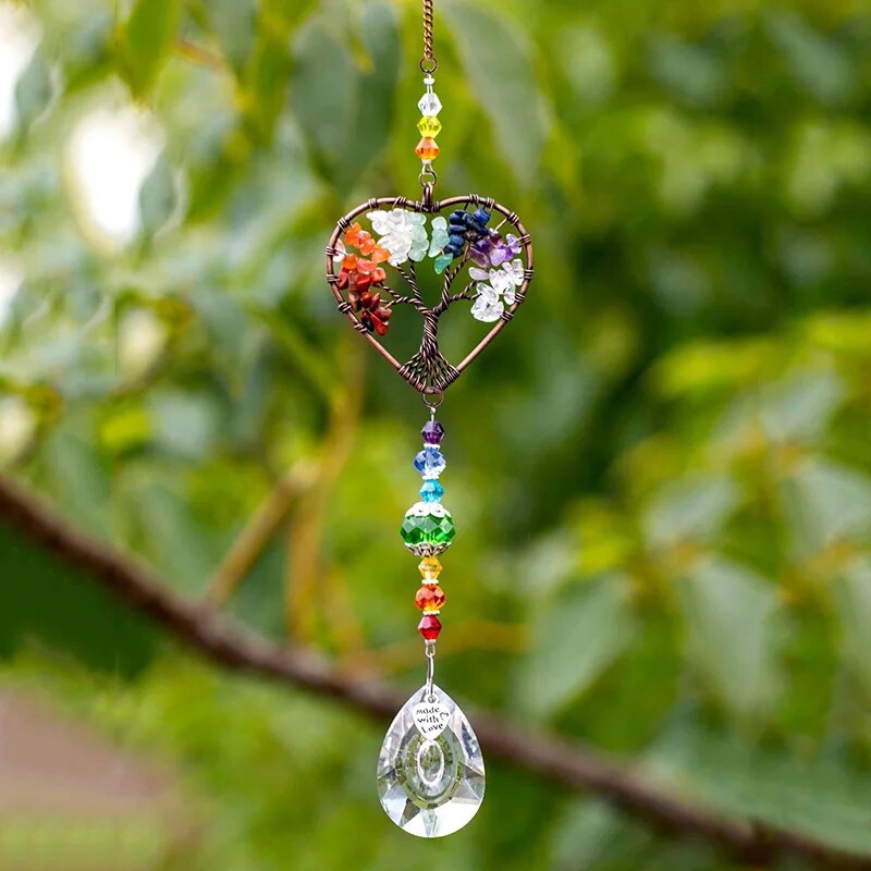 Pendant Light Shade - Colgante de cristal de árbol de