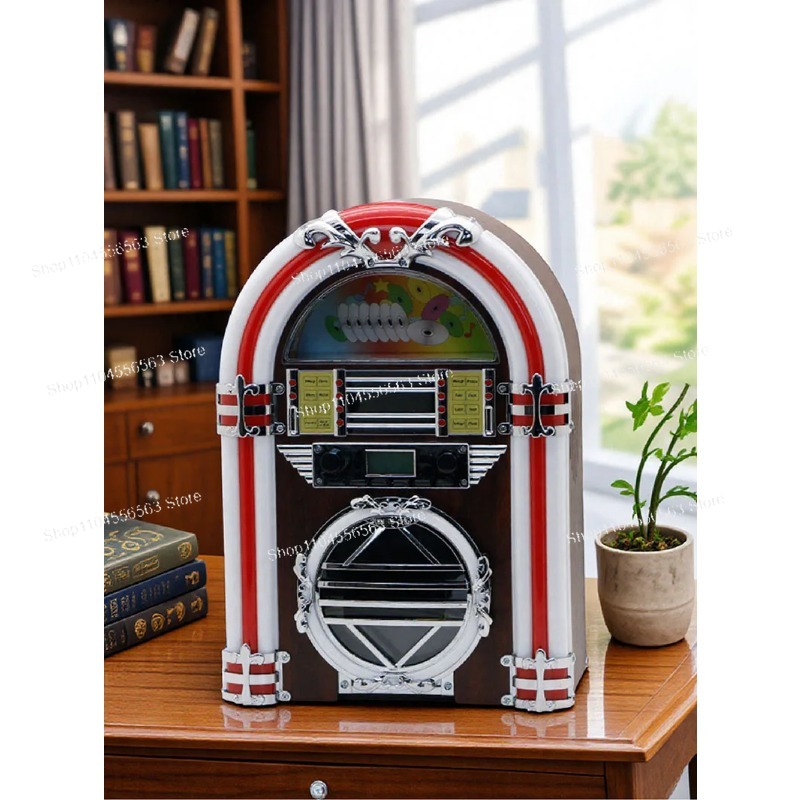 Restaurant Lighting Decoration - Altavoz con Bluetooth estilo retro americano,