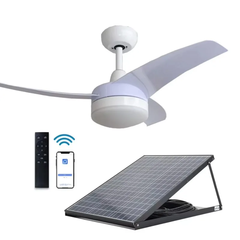Homestead Lighting & Decor Oconomowoc - Ventilador de Techo Solar de 42''