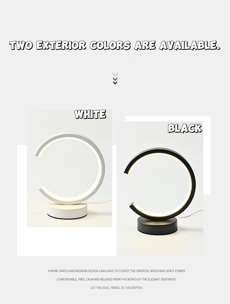 Restaurant Lighting Decoration - Lámpara LED de mesa con anillo