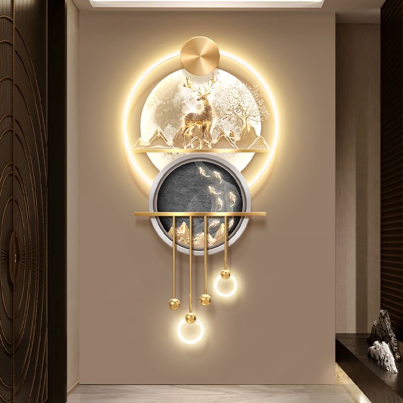 Wall Decor Lighting Tree - Cuadro Decorativo de Lujo Ligero para