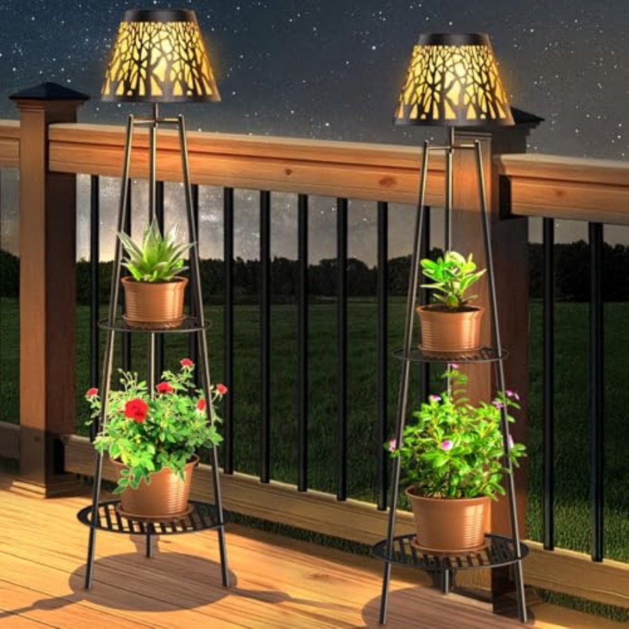 Decor Lighting Floor Lamps - Paquete de 2 Lámparas Solares de