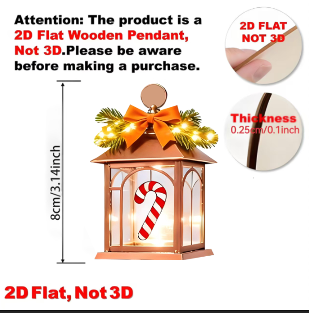 8 Piezas de Adornos Navideños  - Pendant Lighting Christmas Decor reseña y precio