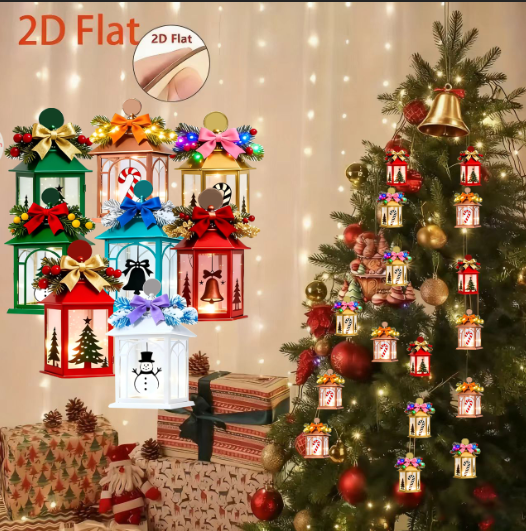 8 Piezas de Adornos Navideños  - Pendant Lighting Christmas Decor reseña y precio