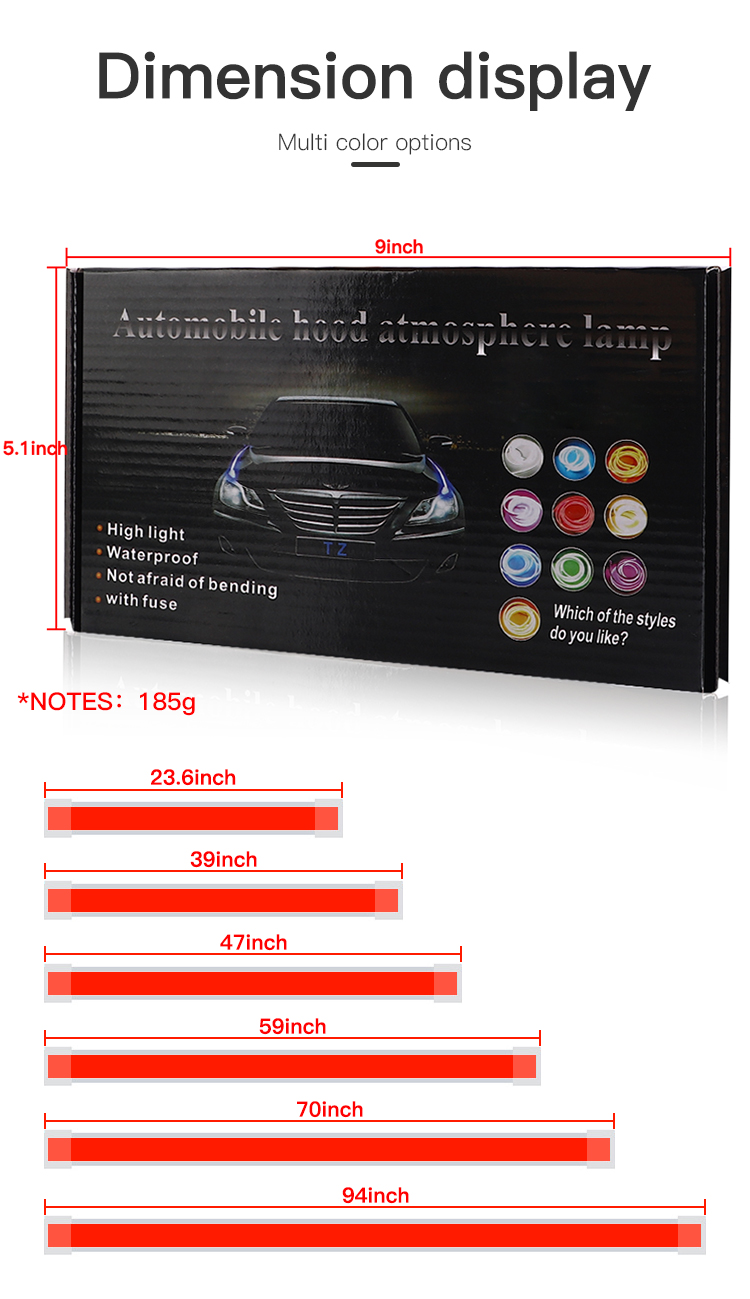 Tira de luces de capó de coche - Ambient Led Strip reseña y precio