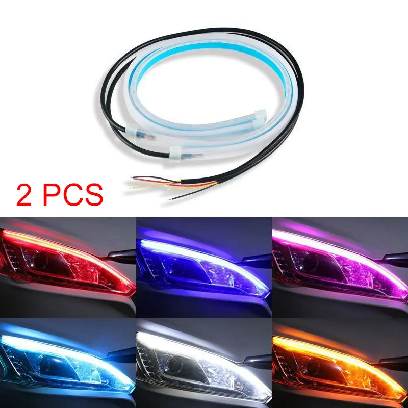 2 uds coche DRL Flexible imper - Ambient Led Strip reseña y precio