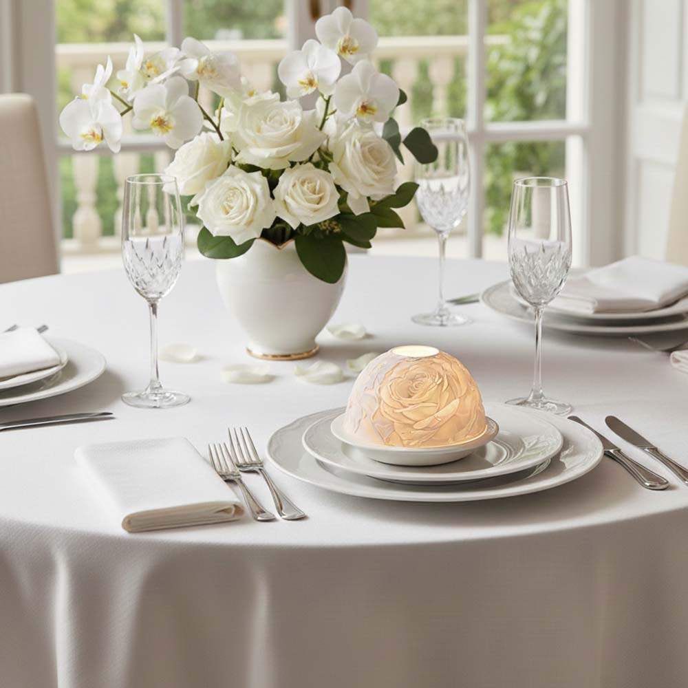 Candelabro de porcelana rosa e - Lighting Decoration For Wedding reseña y precio