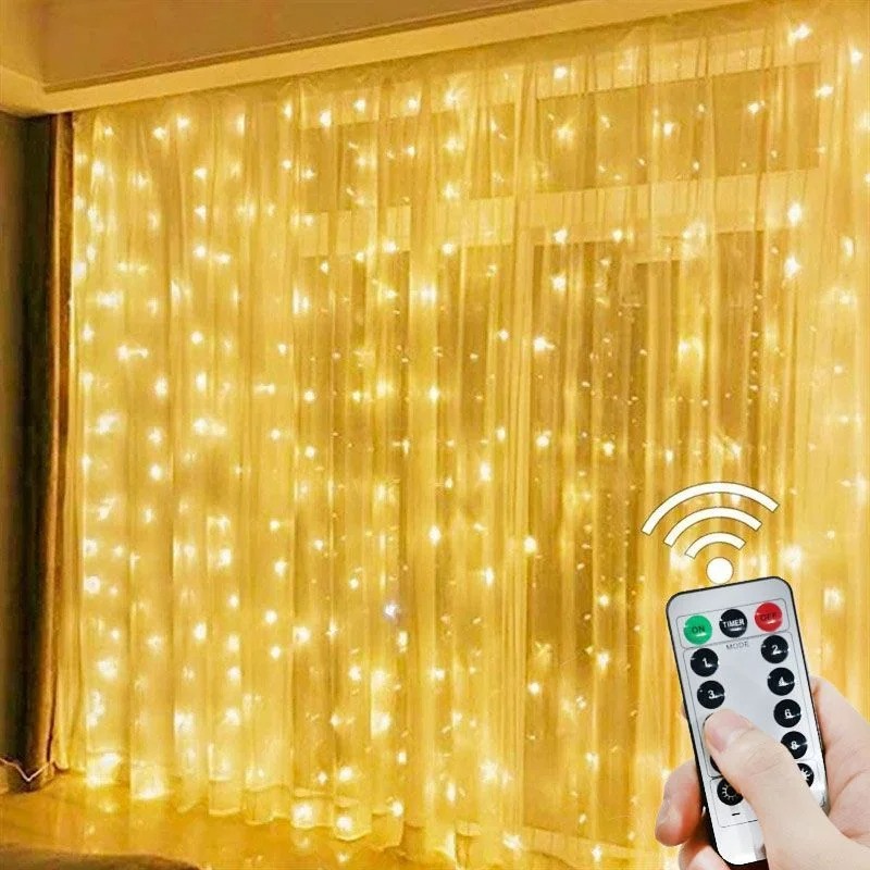 Cortina LED USB de 3/6/9M, 8 m - Fairy Light Curtain reseña y precio