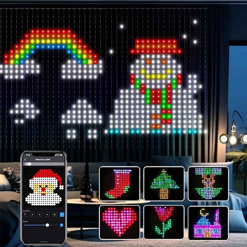 Luces de Cortina LED Festivas, - Fairy Light Curtain reseña y precio