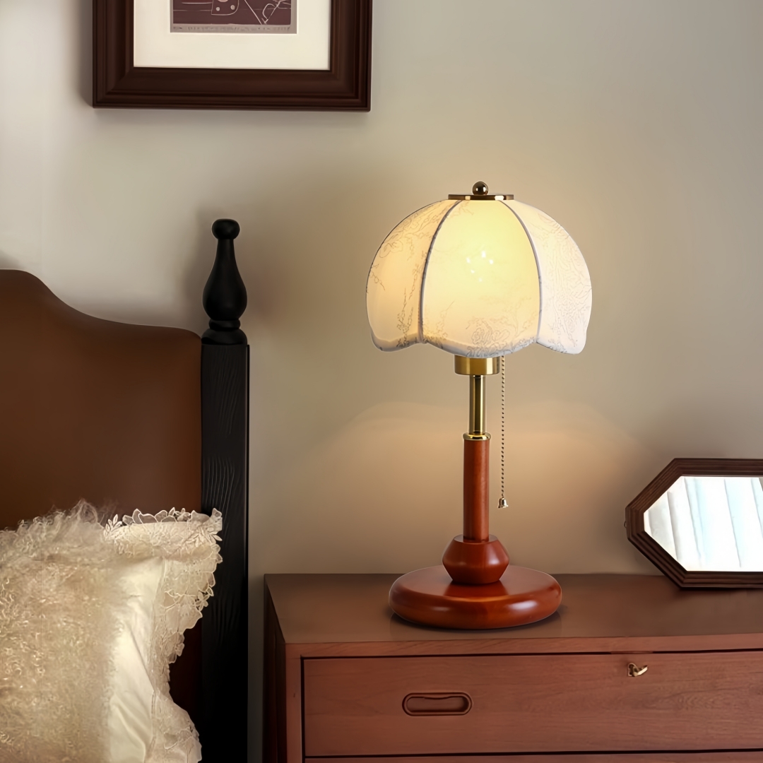 Lámpara de Mesa Vintage con Fo - Room Lighting Bedroom Decor reseña y precio