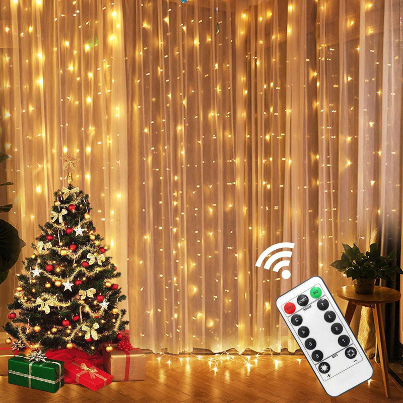 Guirnalda de luces LED para co - Fairy Light Curtain reseña y precio