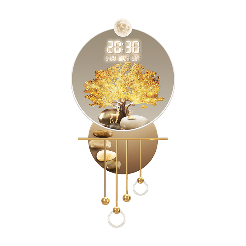 Estilo de lujo ligero, árbol d - Wall Decor Lighting Tree reseña y precio