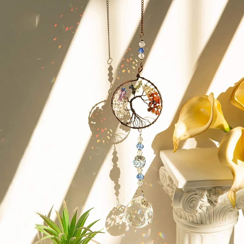 Colgante de cristal de árbol d - Pendant Light Shade reseña y precio
