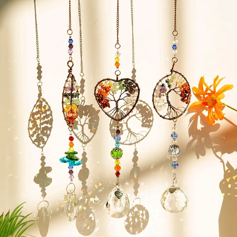 Colgante de cristal de árbol d - Pendant Light Shade reseña y precio