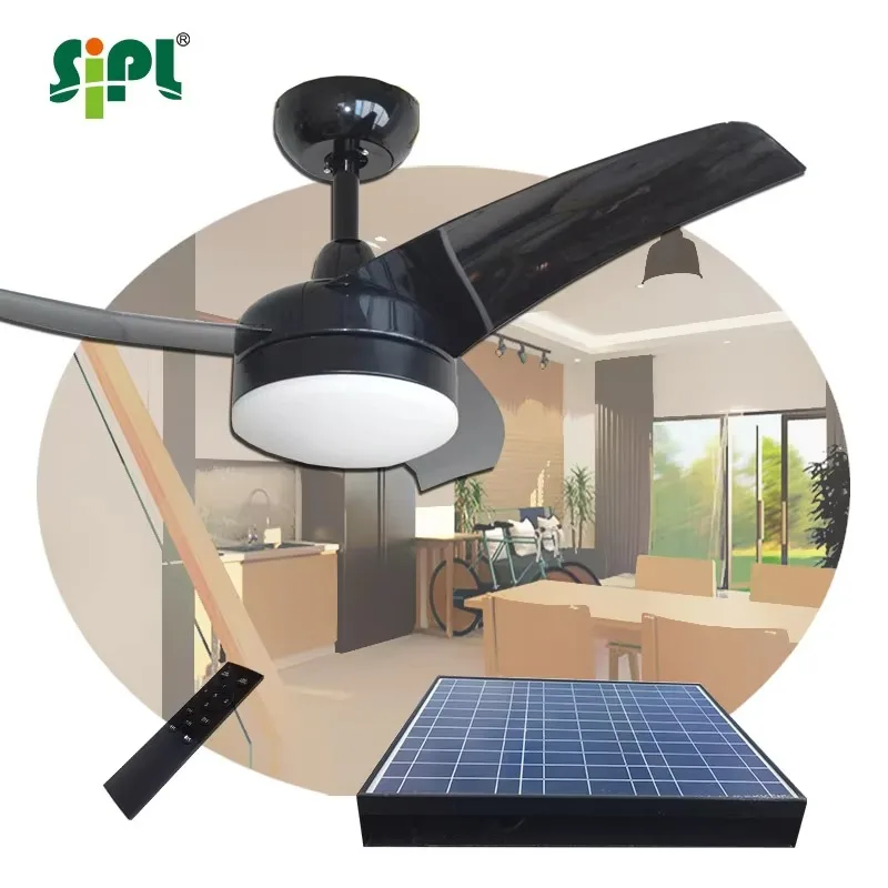 Ventilador de Techo Solar de 4 - Homestead Lighting & Decor Oconomowoc reseña y precio