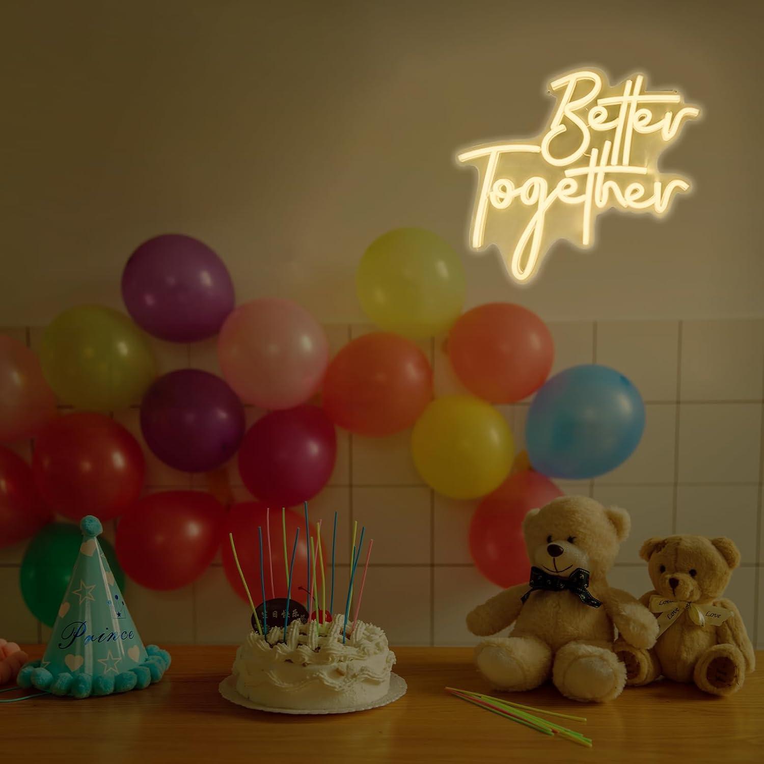 Letrero de Neón 'Better Togeth - Room Lighting Bedroom Decor reseña y precio
