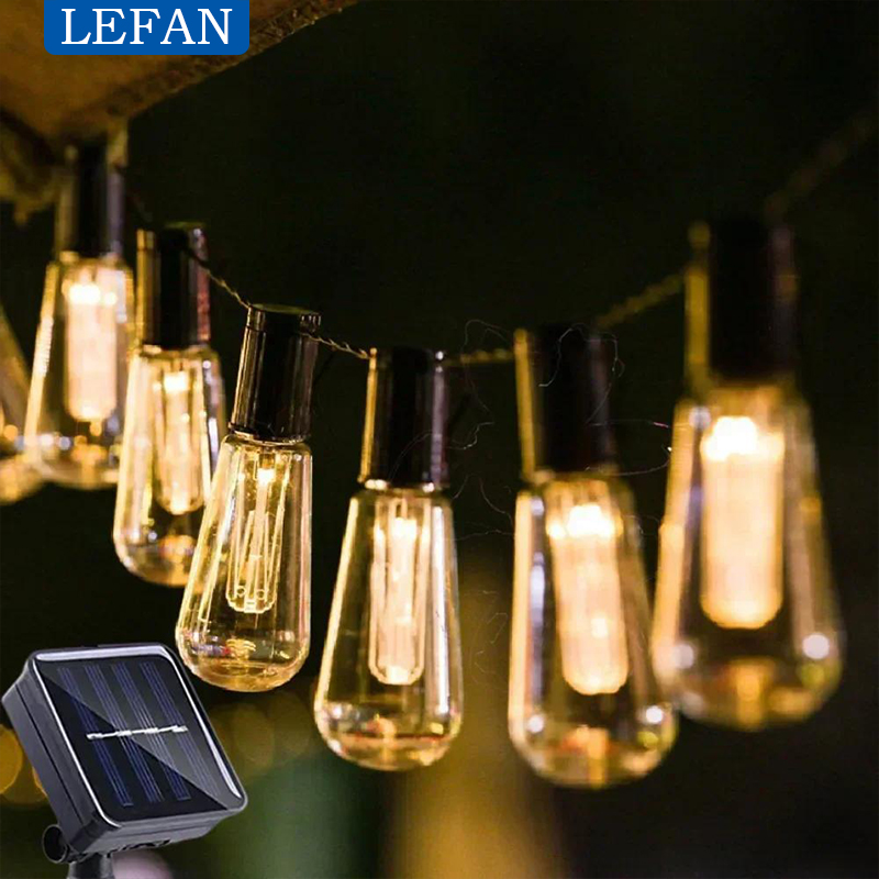 Guirnaldas de luces LED solare - Pendant Lighting Christmas Decor reseña y precio