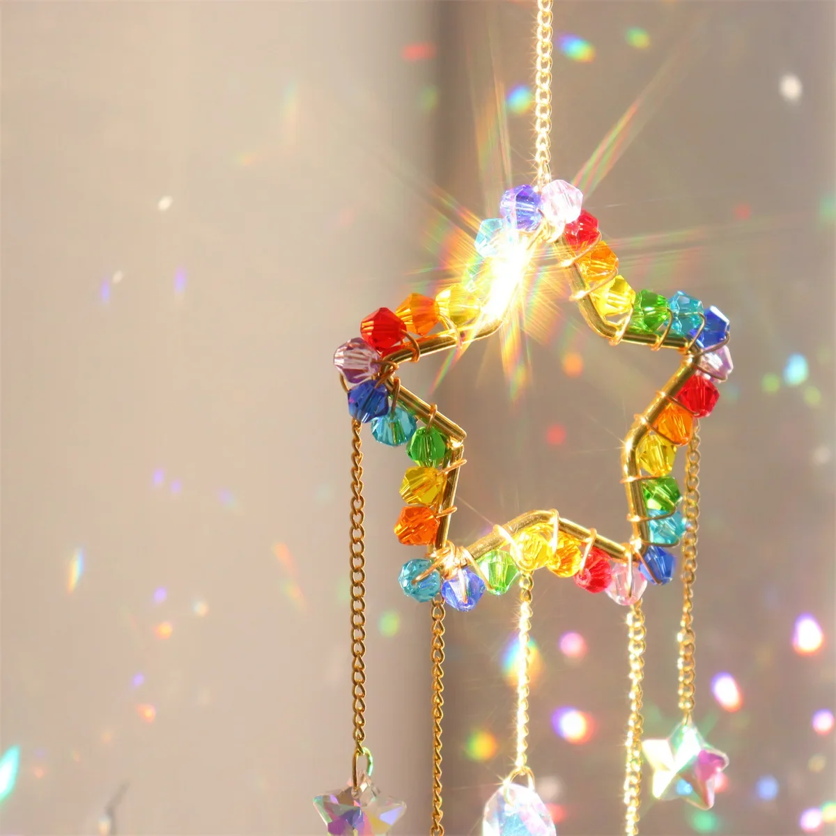 Atrapasueños de Cristal con Fo - Pendant Lighting Christmas Decor reseña y precio