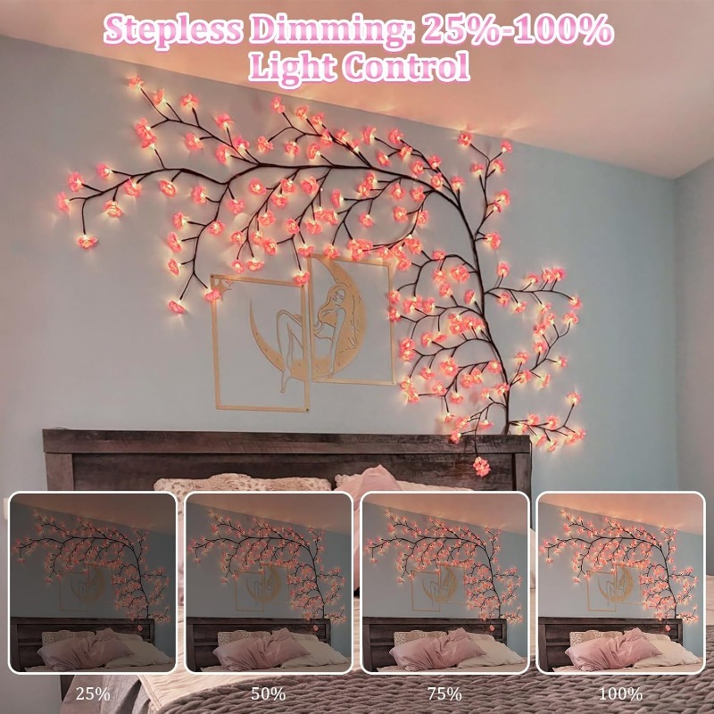 Luces LED de rama de árbol de  - Wall Decor Lighting Tree reseña y precio