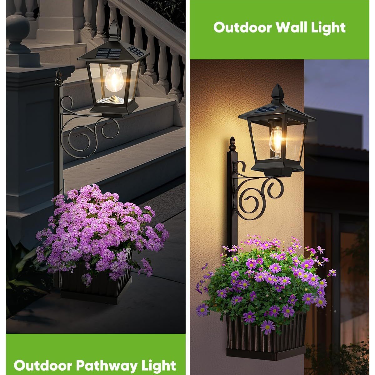 Lámpara Solar 2 en 1 para Jard - Decor Lighting Floor Lamps reseña y precio