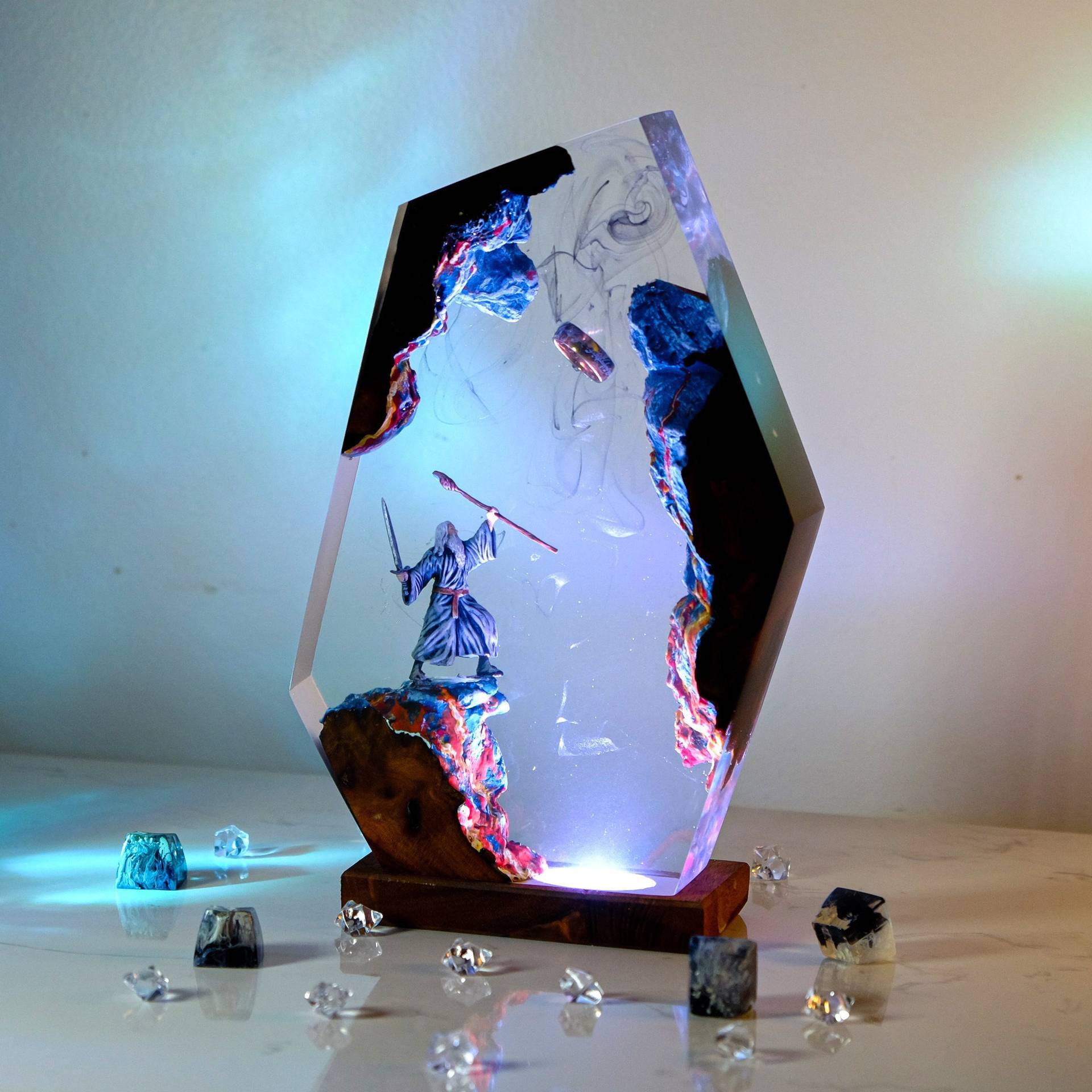 Lámpara de Resina con Figura d - Lighting Decoration For Wedding reseña y precio