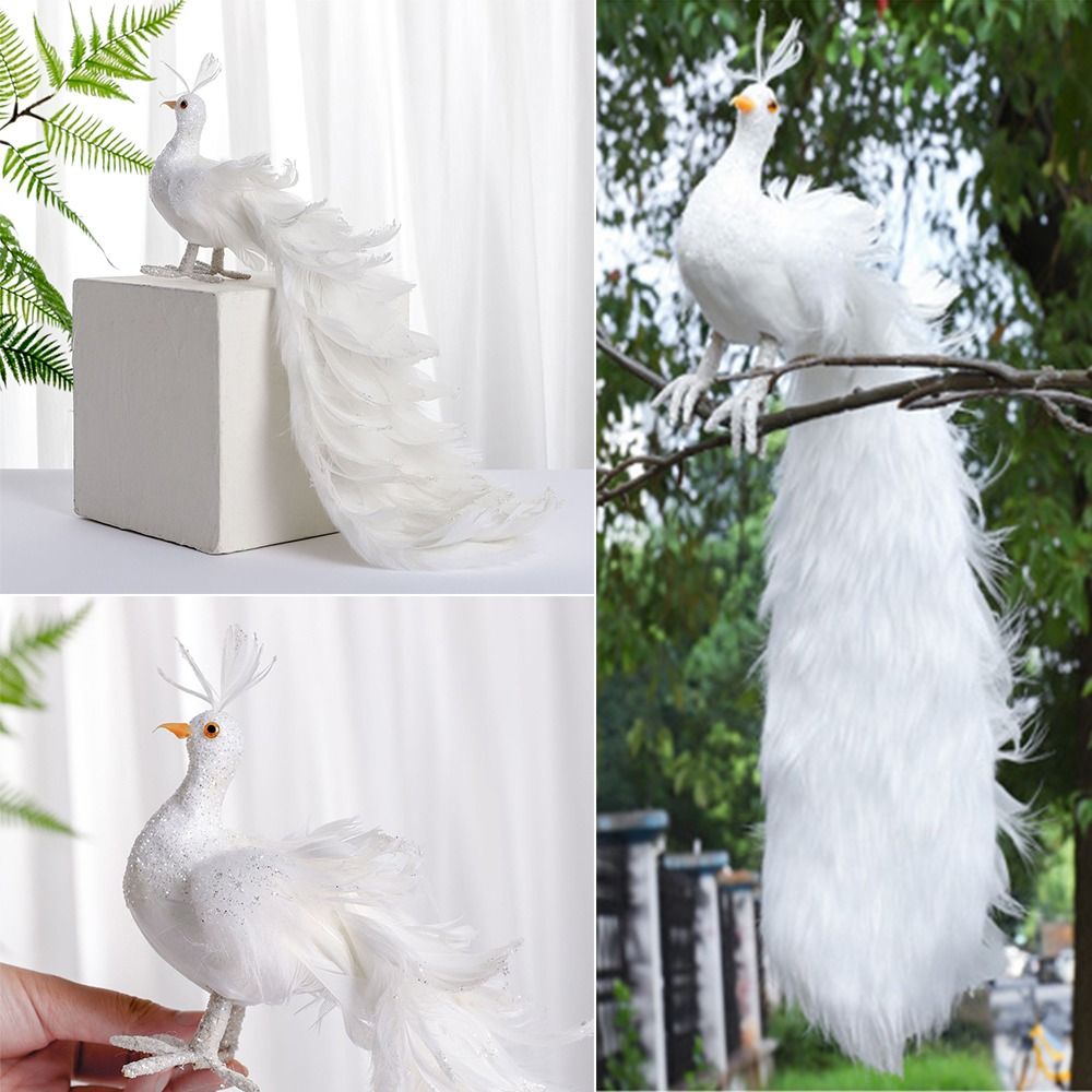 Simulación de pavo Real blanco - Pendant Lighting Christmas Decor reseña y precio