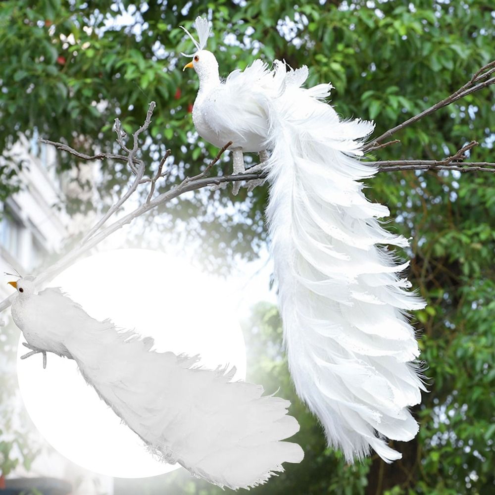 Simulación de pavo Real blanco - Pendant Lighting Christmas Decor reseña y precio