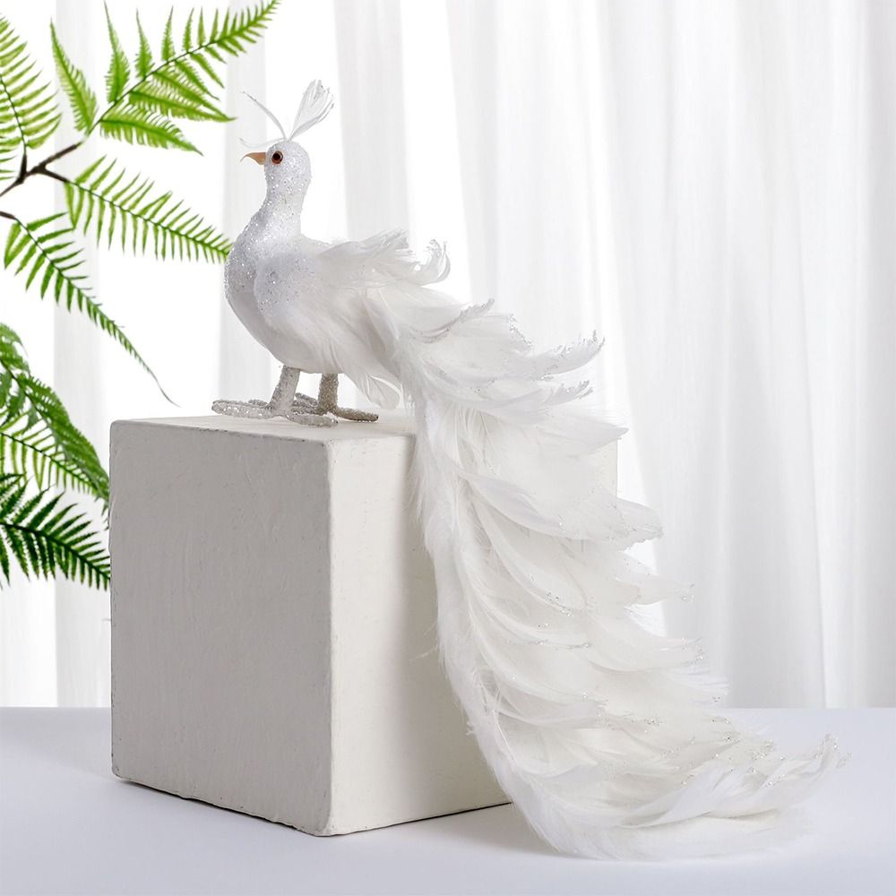 Simulación de pavo Real blanco - Pendant Lighting Christmas Decor reseña y precio