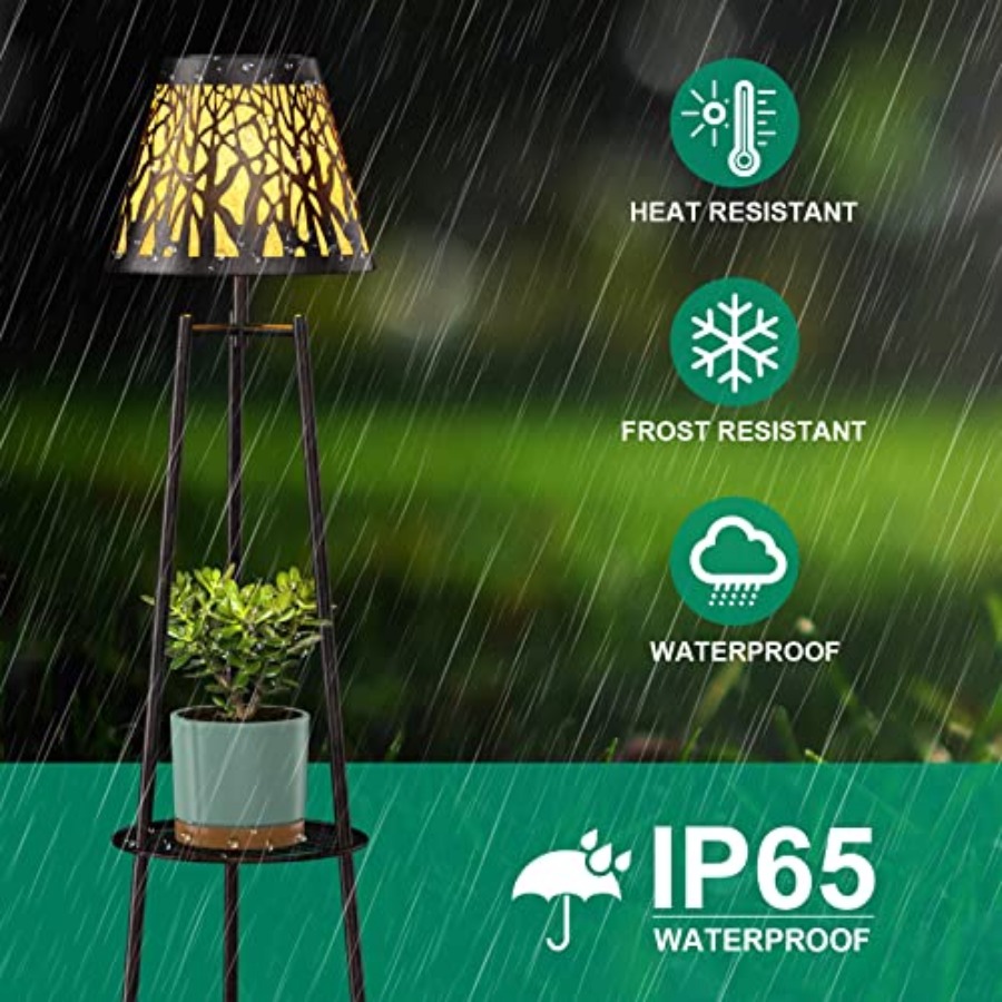 Paquete de 2 Lámparas Solares  - Decor Lighting Floor Lamps reseña y precio