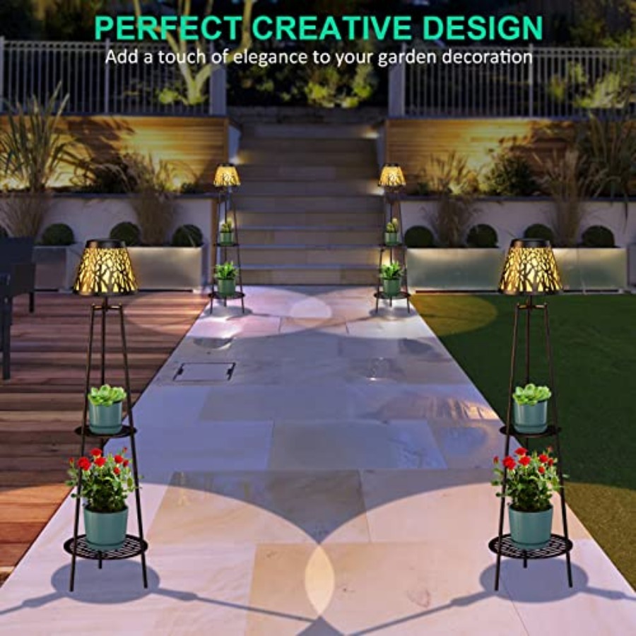 Paquete de 2 Lámparas Solares  - Decor Lighting Floor Lamps reseña y precio