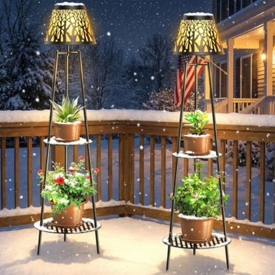 Paquete de 2 Lámparas Solares  - Decor Lighting Floor Lamps reseña y precio