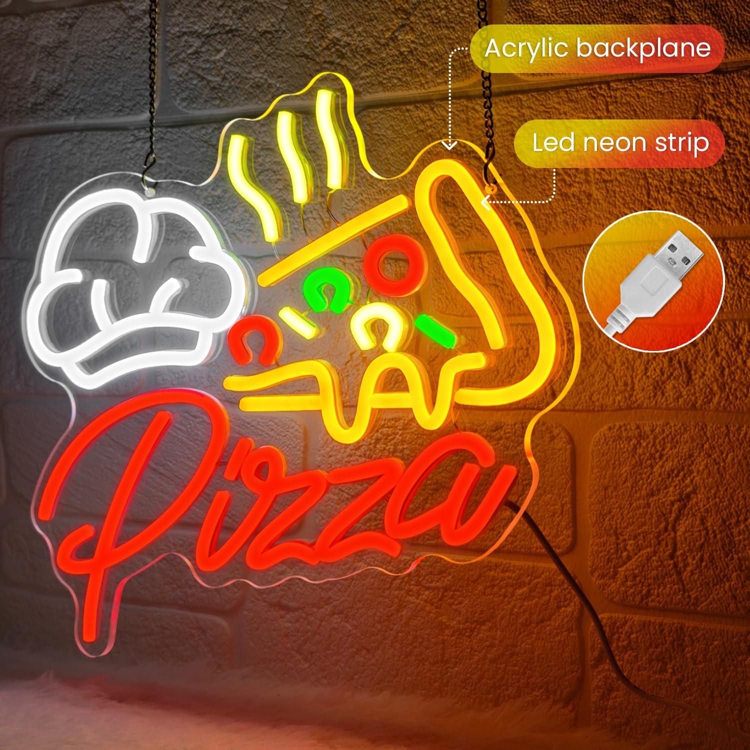Letrero Luminoso de Pizza, Luc - Restaurant Lighting Decoration reseña y precio