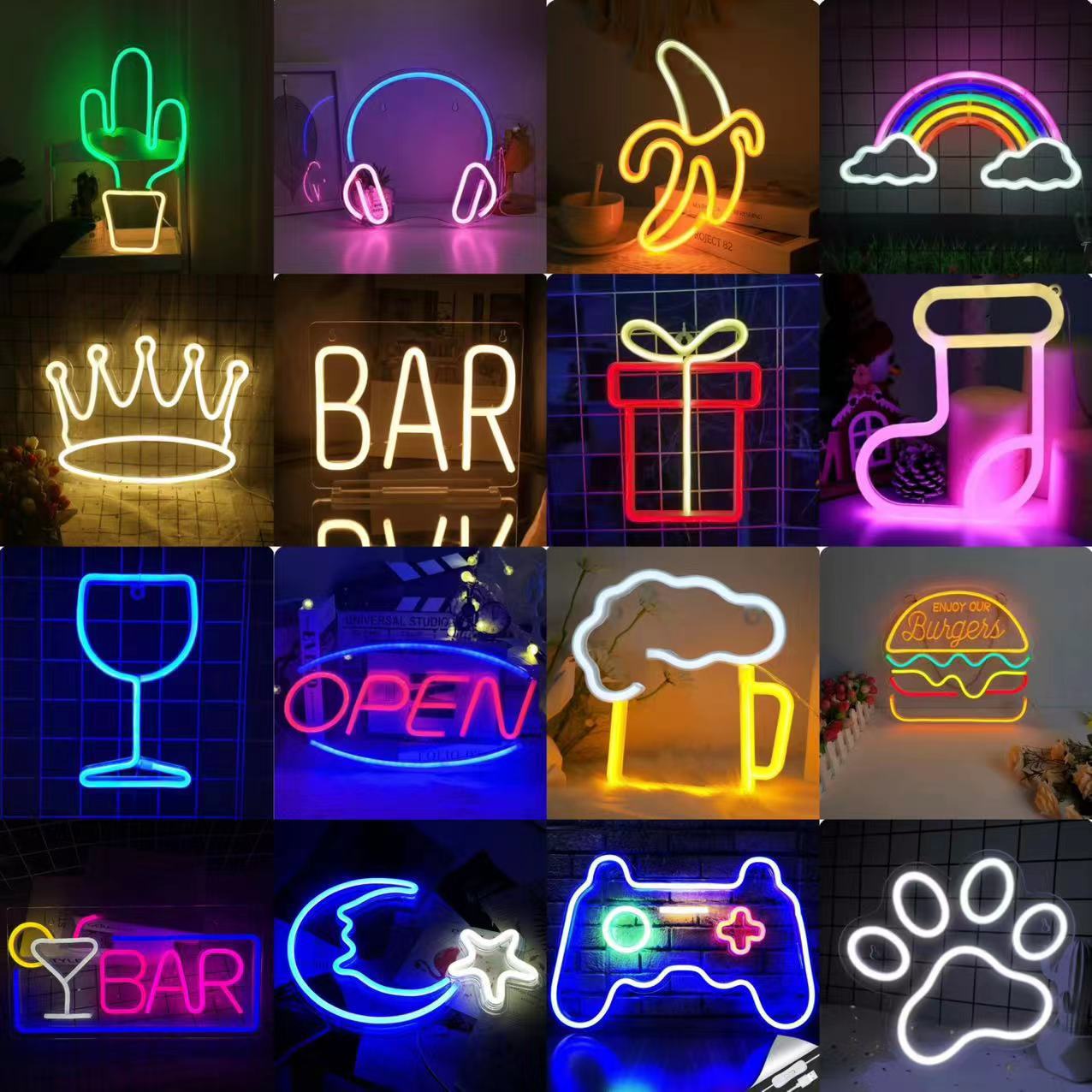 Letrero de Neón LED Personaliz - Pendant Lighting Christmas Decor reseña y precio